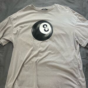 Streetwear Society Light Gray 8-Ball Tee